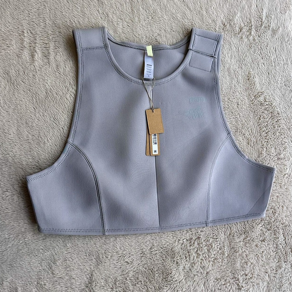 NWT SKIMS Sport Swim High Neck Scuba Bikini Top | 2X